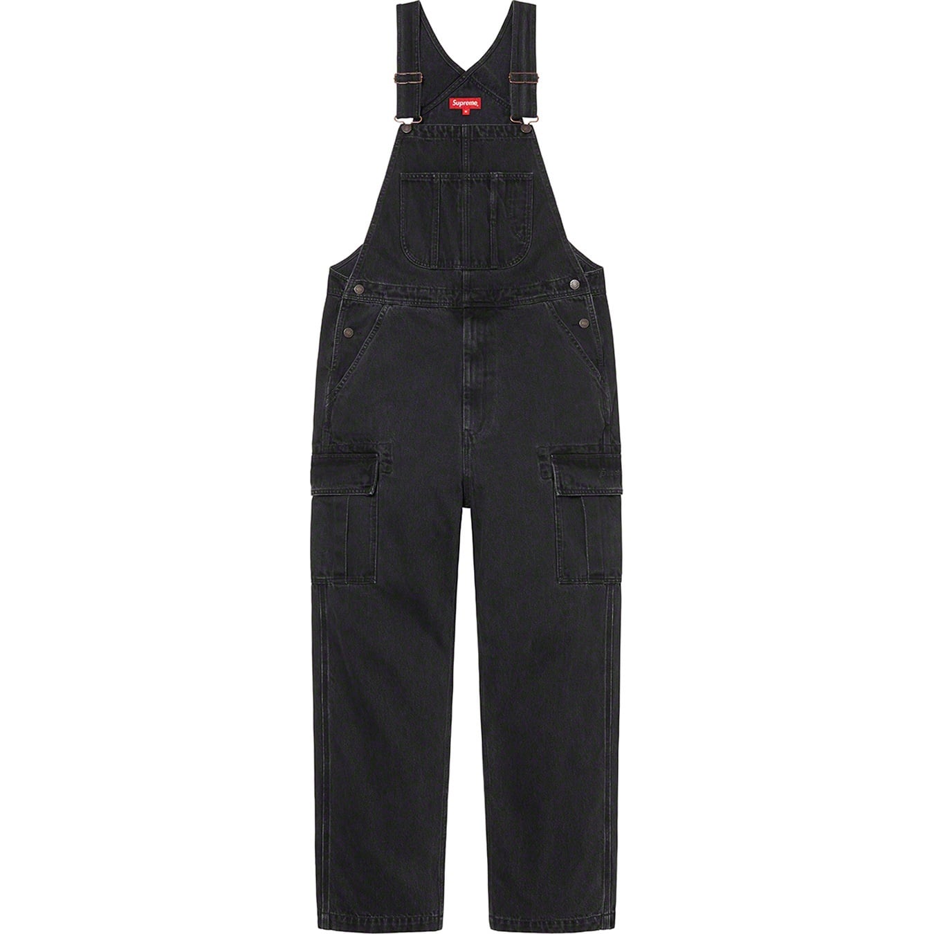 Cargo Denim Overalls view 11